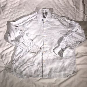 Ermenegildo Zegna Checkerd Dress Shirt